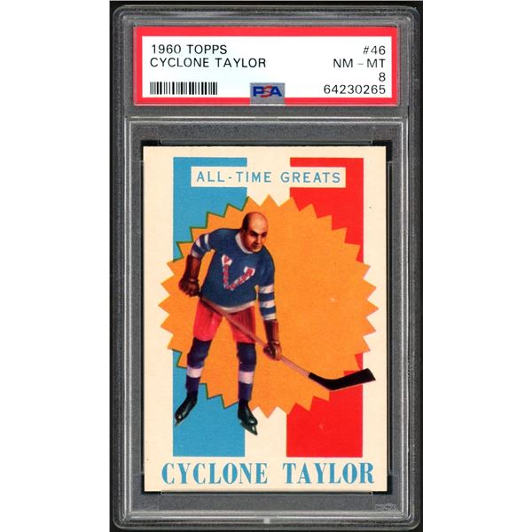1960-61 Topps #46 Cyclone Taylor (PSA 8)