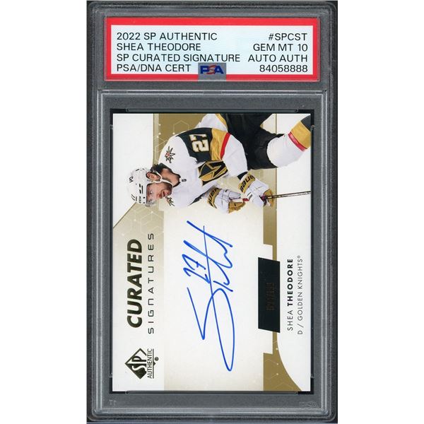 2022 SP Authentic Shea Theodore curated signatures - PSA 10