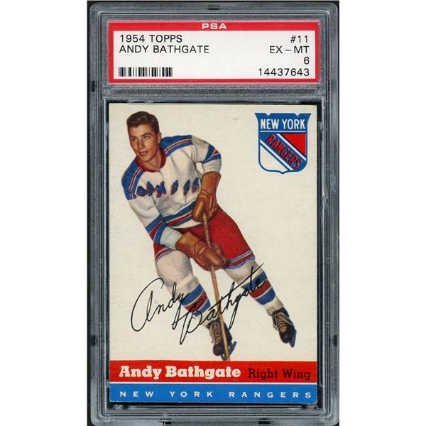 1954-55 Topps #11 Andy Bathgate (PSA 6)
