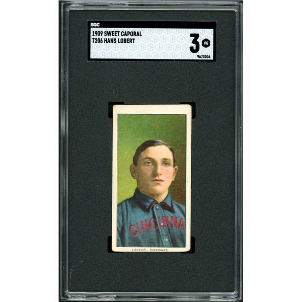 1909-11 T206 #289 Hans Lobert (SGC 3)