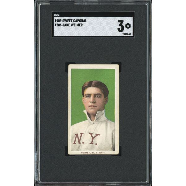 1909-11 T206 #504 Jake Weimer (SGC 3)