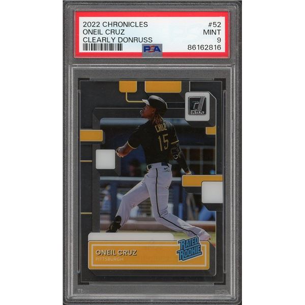 2022 Chronicles O'Neil Cruz Clearly Donruss - PSA 9