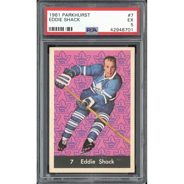 1961-62 Parkhurst #7 Eddie Shack (PSA 5)