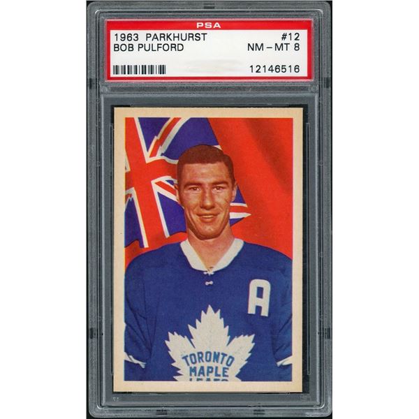 1963-64 Parkhurst #12 Bob Pulford (PSA 8)