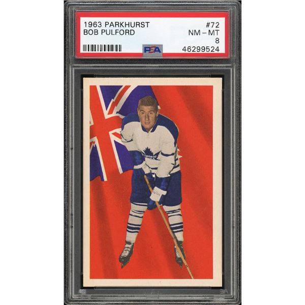 1963-64 Parkhurst #72 Bob Pulford (PSA 8)