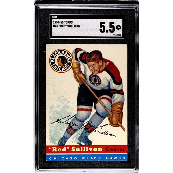 1954-55 Topps #42 Red Sullivan (SGC 5.5)