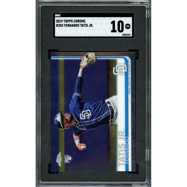 2019 Topps Chrome Fernando Tatis Jr - SGC 10