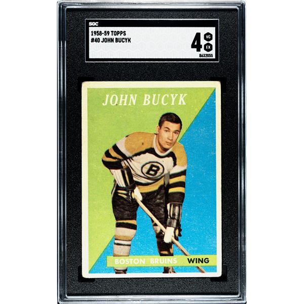 1958-59 Topps #40 John Bucyk 2Y (SGC 4)