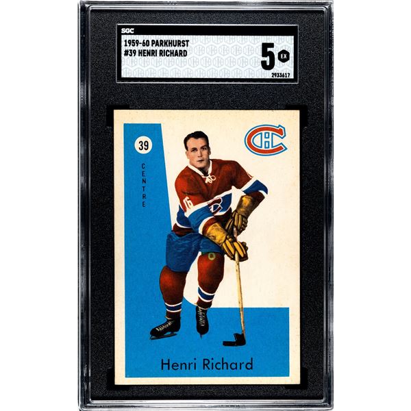 1959-60 Parkhurst #39 Henri Richard (SGC 5)