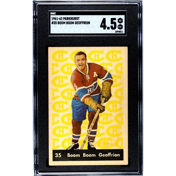 1961-62 Parkhurst #35 Boom Boom Geoffrion (SGC 4.5)