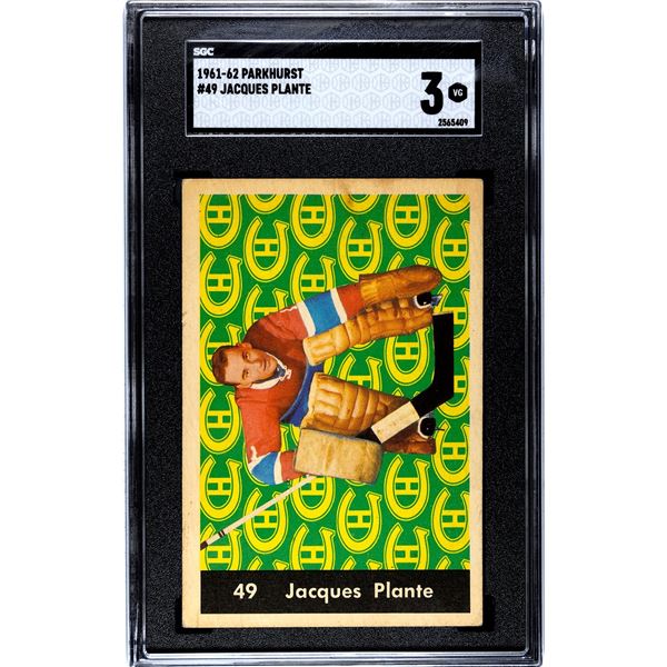 1961-62 Parkhurst #49 Jacques Plante (SGC 3)