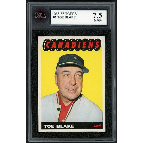 1965-66 Topps #1 Toe Blake (KSA 7.5)