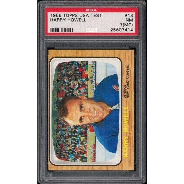 1966-67 Topps USA #18 Harry Howell (PSA 7)