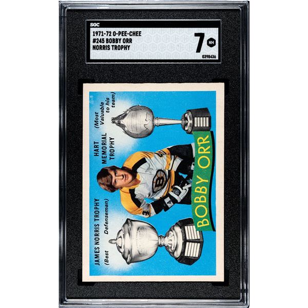 1971-72 O-Pee-Chee #245 Bobby Orr - Hart/Norris (SGC 7)