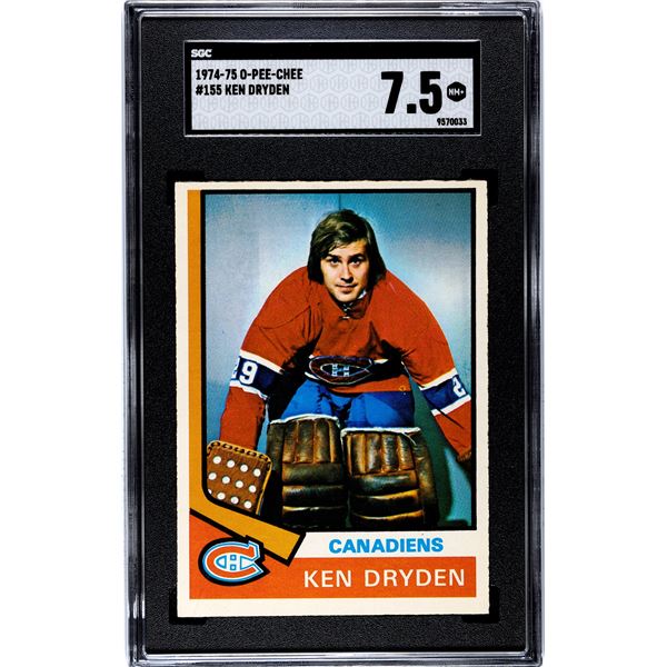1974-75 O-Pee-Chee #155 Ken Dryden (SGC 7.5)