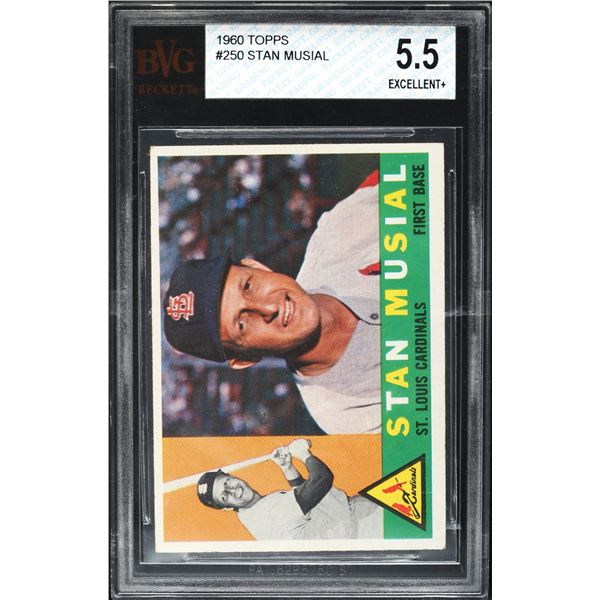 1960 Topps #250 Stan Musial (BVG 5.5)
