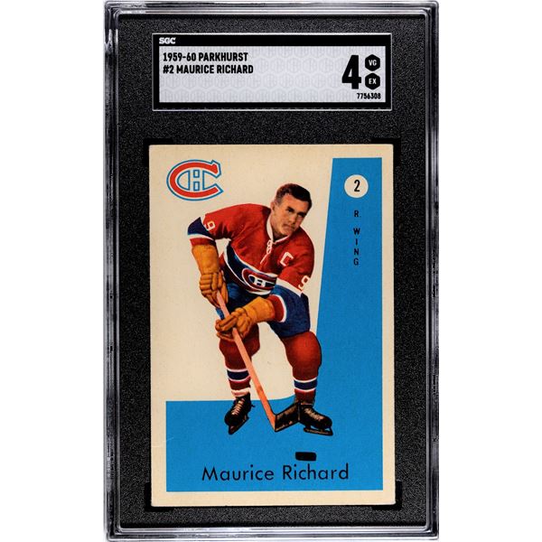 1959-60 Parkhurst #2 Maurice Richard (SGC 4)