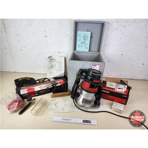 Craftsman Router, Mounting Kit, Deluxe Letter/Number Template Kit etc ...