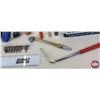 Image 8 : Tool Grouping : Variety of Files, Wrenches, Bits, Anti-Freeze Tester, Air Chuck, Chisels & Punches, 