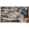 Image 9 : Tool Grouping : Variety of Files, Wrenches, Bits, Anti-Freeze Tester, Air Chuck, Chisels & Punches, 