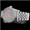 Image 1 : 36mm Diamond Rolex SS DateJust Watch