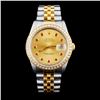 Image 2 : 36mm Rolex DateJust Watch YG/SS & Diamonds