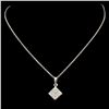 Image 1 : 0.18ctw Diamond Pendant in 14K Gold