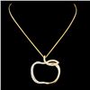 Image 1 : 0.18ctw Diamond Pendant in 14K Gold