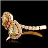 Image 1 : 0.76ctw Fancy Diamond Ring in 18K Gold