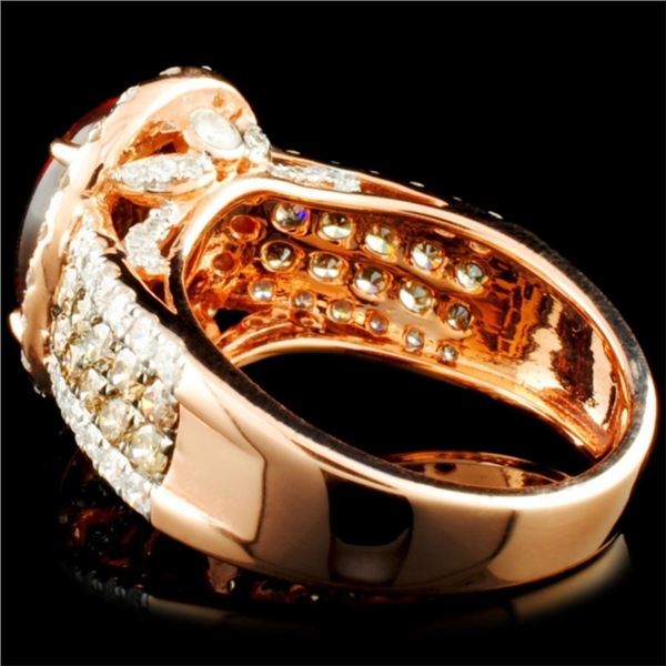 2.27ct Opal & 0.61ctw Diamond Ring in 14K Gold