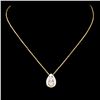 Image 1 : 0.61ctw Diamond Pendant in 14K Gold