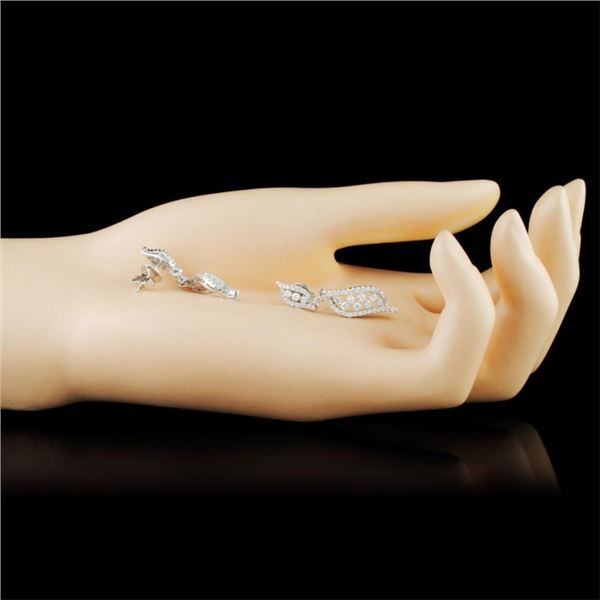 Diamond Earrings 1.68ctw in 18K Gold