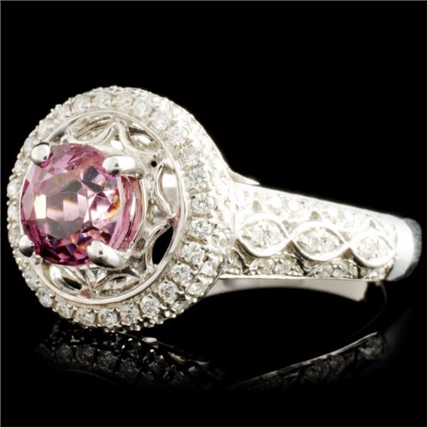 1.43ctw Spinel & 0.47ctw Diamond Ring 18K Gold