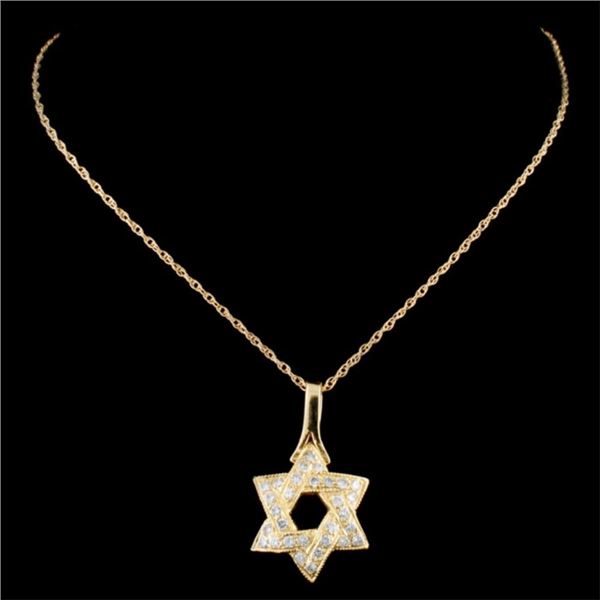 0.59ctw Diamond Pendant in 14K Gold