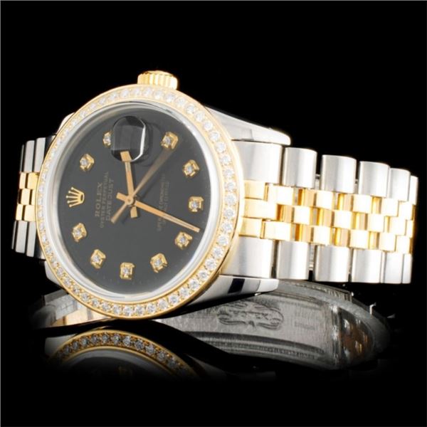 1.50ct Diamond Rolex DateJust Watch - 36mm