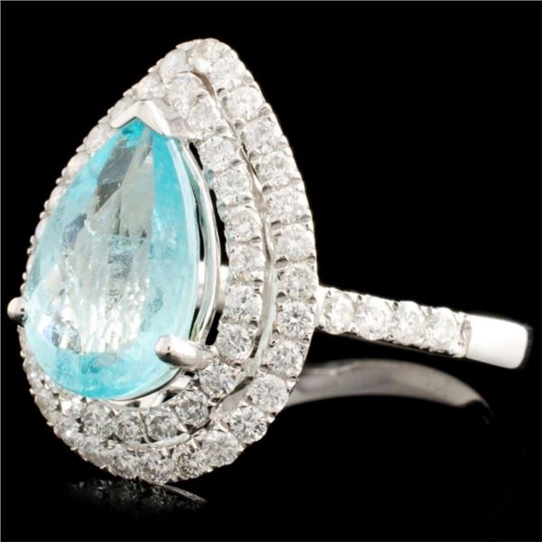 18K Gold Ring with 2.65ct Tourmaline & 0.80ctw Dia