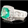 Image 1 : 18K Gold Ring with 2.31ct Emerald & 1.10ctw Diam