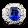 Image 2 : 18K Gold Ring: 6.94ct Tanzanite & 2.00ctw Diamonds