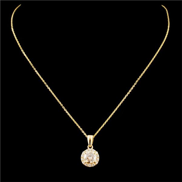 0.76ctw Diamond Pendant in 14K Gold