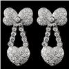 Image 2 : 1.28ct Diamond Earring in 18K White Gold