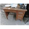 Image 1 : Vintage Mahogany Student Desk