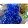 Image 2 : Cut to Clear Glassware, Fish Dish, Blue Portuguese Bowls