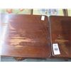 Image 2 : Mahogany Pedestal End Tables w/Drawer - Pair