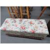 Image 2 : Floral Padded Storage Bench