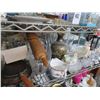 Image 2 : Glass Dishes, Stems, Bowls, Rolling Pins, Cake Stands - On Shelf