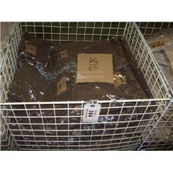 BASKET OF BROWN JEANS VARIOUS SIZES