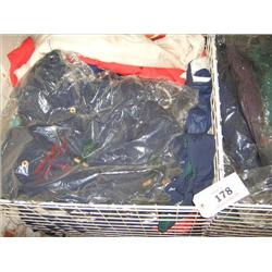 BASKET OF CHILDRENS COATS VARIOUS SIZES