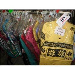 RAIL OF CHILDRENS GARMENTS VARIOUS SIZES