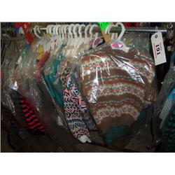 RAIL OF CHILDRENS GARMENTS VARIOUS SIZES