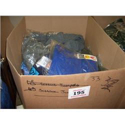 BOX OF APPROX 33 SCHOOL KNITWEAR VARIOUS SIZES